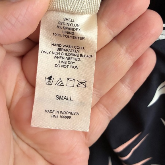 🆕Sea Angel Birds Of Paradise Print Peplum Tankini S🆕 - Picture 6 of 8